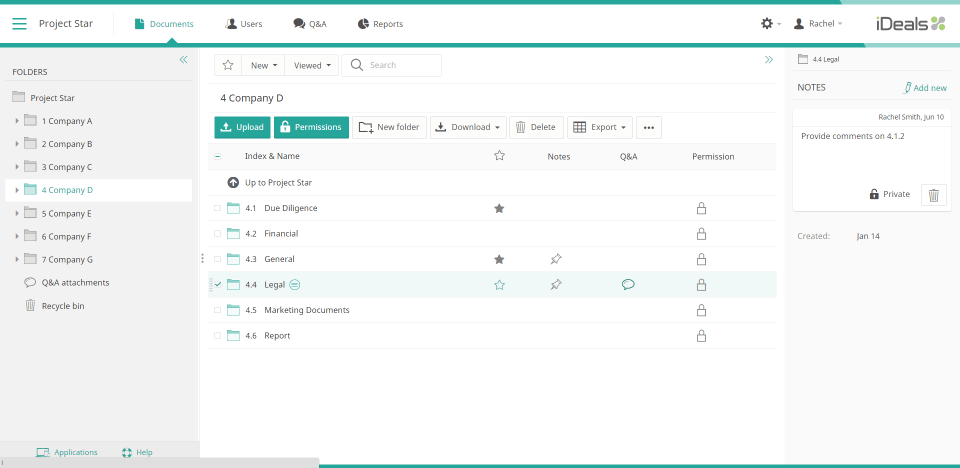 Ideals Virtual Data Room Datarooms Org