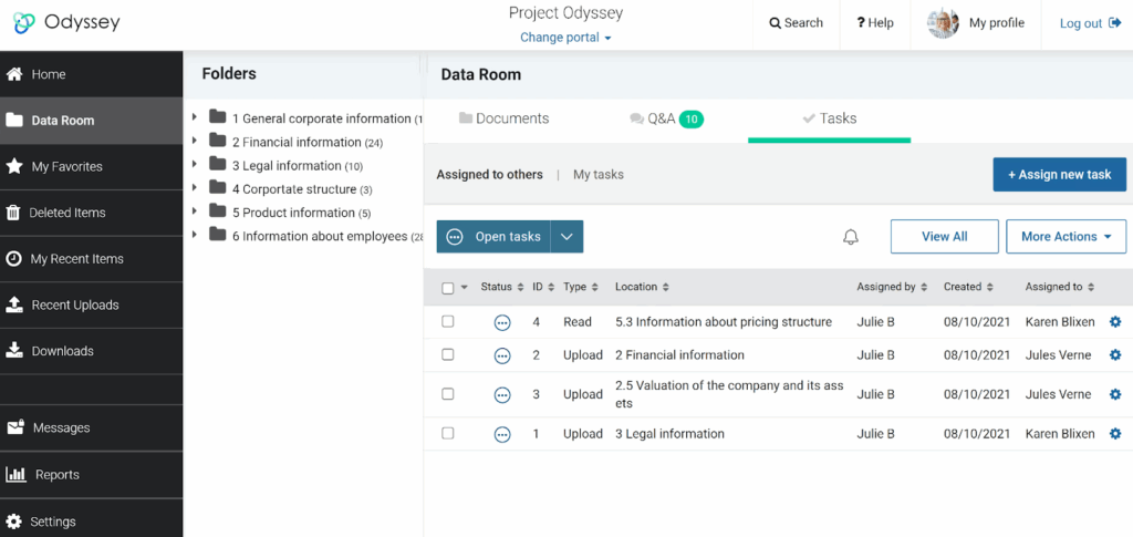 Admincontrol interface