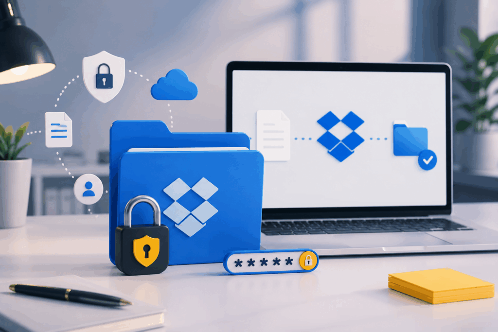 protect a folder in Dropbox